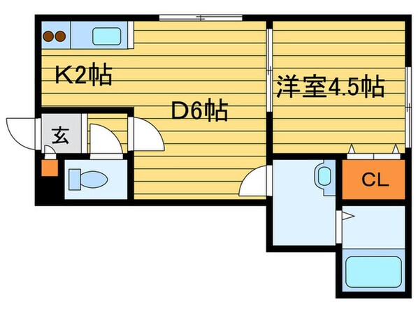 エスポワール福住の物件間取画像